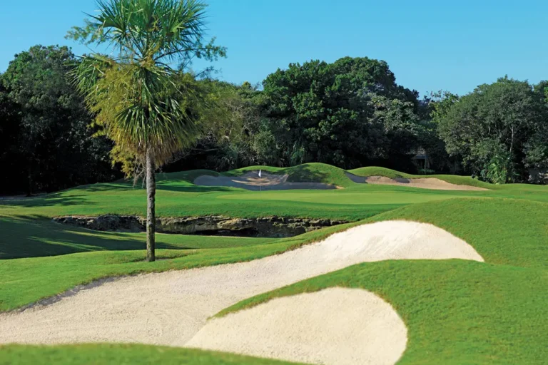 A wide angle view of the Hard Rock golf course.